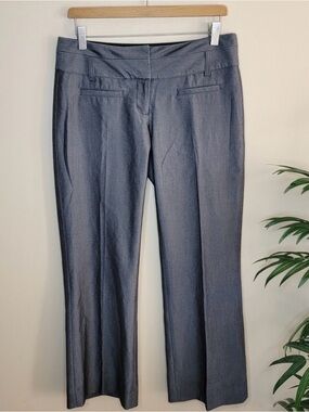 Express | Gray Micro Herringbone Print Editor Pants Trousers Size 2